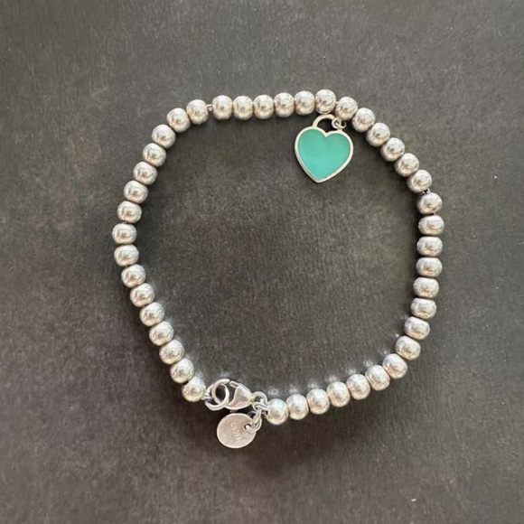 Tiffany & Co. Jewelry - Tiffany & Co. Silver Heart Charm Bracelet
